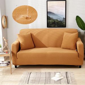 椅子カバー30WaterProof and Oil Proof Sofa Cover Couch Solid Color Stretch Color Stretiniture Protector SlipCoverセクショナルホーム装飾