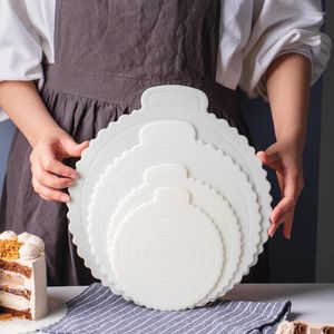 Backwerkzeuge 4-10 Zoll wiederverwendbare Kuchenbretter rundes Mousse-Tablett für Hochzeitsfeier, Geburtstag, Cupcake-Dessert-Zubehör