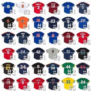 QQQ8 Air01 Jersey de beisebol da malha de reminiscência vintage Ken Griffey Jr Dale Murphy Reggie Jackson Don Mattingly Kirk Gibson Jeff Bagwell Alan Trammell