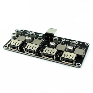 4-Port-USB-Schnelllademodul Step Down 12V 24V auf QC3.0-Mobiltelefonplatine unterstützt iPhone Huawei FCP