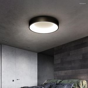 Ceiling Lights Led Light Round Copper Home For Living Room Bedroom Kitchen Modern Balcony Attic Illuminate Surface Mount Fixture