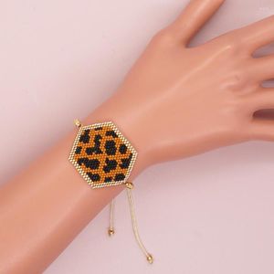 Charm-Armbänder Go2boho 2023 angekommen Leopardenmuster handgefertigter gewebter Miyuki-Perlenschmuck für Frauen