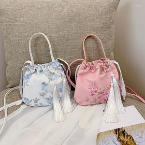 Evening Bags Purse Ancient Style Bag Embroidered Tassel Shoulder Messenger Small Handbag