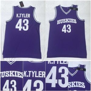 QQQ8最高品質1 43 LIANZEXIN K.TYLER JERSEYMEN HUSKIES第6マーロンウェイアンケニータイラーステッチムービーカレッジバスケットボールジャージS-XXL