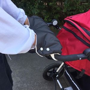 Stroller Parts Baby Hand Muffs Universal Warm Muff Bar Gloves With Fleece Lining Snap Button Pushchair Accessories