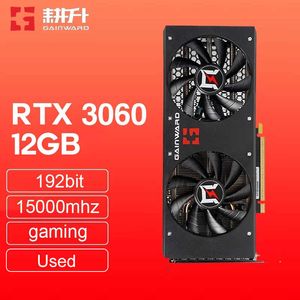 Kullanılan Gainward RTX 3060 12GB 192bit 15000MHz GDDR6 NVIDIA GPU Oyun Grafik Kartları Masaüstü Video Kartı