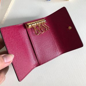 Classic Canvas Key Wallet påsar för kvinnokorthållare för damläderväska Plånbok för kvinnans lås med sex nycklar med Box229o