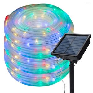 Strings 50/100 diody LED zasilane słoneczną lampę sznurkową lampy sznurkowe na zewnątrz wodoodporne bajkowe girland