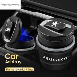 Nuovo 1 Pz Auto LED Posacenere Immondizia Coin Storage Cup Contenitore Car Styling Per Peugeot 206 308 307 208 207 3008 2008 508 Sw 407 107