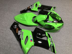 Motocykliczne owiewki ustawione dla Kawasaki Ninja ZX6R 636 05 06 ZX-6R 2005 ZX 6R 2006 Zielona czarna dróg w owieczkę z lustrami