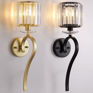 Duvar lambası Modern Işık Lüks Kristal Sconces Oturma Odası Yatak Odası Lambaları için Kapalı Aydınlatma Ayna Işıkları İskandinav Ev Dekor