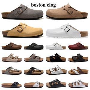 Designer Sandaler Män kvinnor Slides Sliders Platform Slippers Sandales Boston Soft Mules Clogs Suede Leather Shoes Slingbacks Pantoufle Causal Shoes