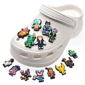 Anime-Charms Großhandel Kindheitserinnerungen Game Boy Roboter Cartoon-Charms Schuhzubehör PVC-Dekoration Schnalle Weichgummi-Clog-Charms Schneller Versand
