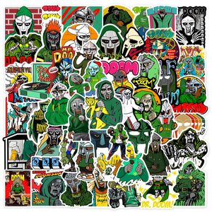 50PCS Hip Hop Rapper Mf Doom Aufkleber Sänger Graffiti DIY Skateboard Telefon Gepäck Laptop Gitarre Spielzeug Aufkleber Für Fan kinder