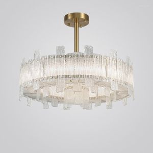 Pendant Lamps Modern Led Lights Vintage Hanging Lamp Shade E27 Light Glass Box Chandeliers Ceiling Lustre Suspension