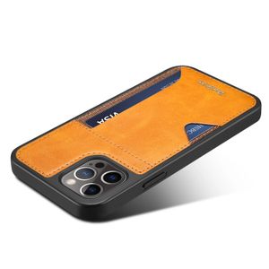 Custodie in pelle per porta carte di protezione anticaduta per Iphone 14 Pro Max 13 Pro 11 12 Borsa per cellulare antiurto