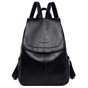 Moda Genuine Leather Pu de alta capacidade de mochila feminina mochilas esportivas ao ar livre Backpacks Cross Body Kangaroo Saco de viagem ombro328h
