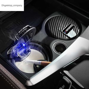 Neuer neuer LED-Aschenbecher für Fahrzeug-Zigaretten-Aschenbecher für BMW X3 X4 X5 X6 3 5 Series Cenicero Cool Ciger Holder Auto-Innenzubehör