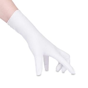 Titanfine'de 12 FAYLAR İyi kaliteli tek kullanımlık endüstri üst beyaz yağ direnci eldiven nitril eldivenleri