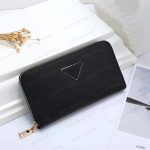 Luxury Designer Top High Quality Leather P Wallets For Men Women Business Zipper Credit Bank Card Holder Coin Purses Woman Clutch 338M
