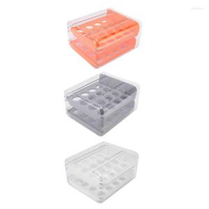 Storage Bags Egg Holder Container Transparent Durable Dust Prevention Double Layer For Kitchen