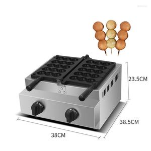 Brödtillverkare Gas Electric Spett Waffle Stick Machine Takoyaki Ball Grill Maker Sugar-Coated Haws Shape Iron