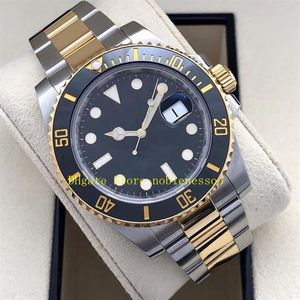 9 Color Mens 40mm Date 116610LN Watch Black Ceramic Bezel Two Tone Yellow Gold 114060 116610 116613LB 116619 116618 Asia 2813 Auto214i