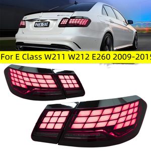 Lunhanas traseiras de ajuste de carro para a classe E W211 W212 E260 20 09-20 15 Luzes traseiras Luz de sinal dinâmico de estilo OLED