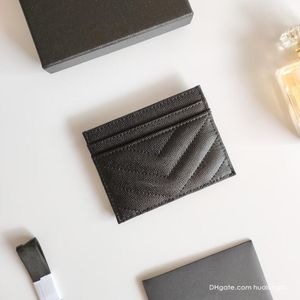 Portafoglio da donna di design di lusso all'ingrosso donna porta carte di credito borsa da donna in vera pelle scatola originale con logo in metallo