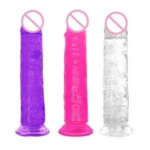 Strong Suction Cup Jelly Big Realistic Dildo Huge Penis TPE Dick Anal Female Sexy Products Sex Toys for Woman Adult