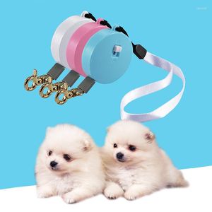 Dog Collars Mini Portable Leash Automatic Flexible Puppy Walking Harness Outdoor Kitten Hand Holding Rope For Small Medium Cat