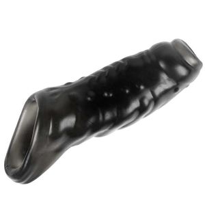 Extensions New Reusable Penis Sleeve Glans Enlarger Extender Delay Ejaculation Cock Ring Sex Toys for Men Couples Adult Shop P2HQ