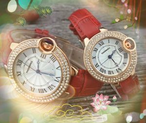 Preço premium Momen feminino Roman Dial Watch 38mm 33mm Diamantes anel de luxo Celro de couro Militar Casal militar Sapphire Glass Wristwatches OROLOGIO DI LUSSO