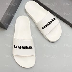 Marea Donna Uomo Scarpe da spiaggia Lettere Pantofole piatte estive Pantofole da bagno al coperto