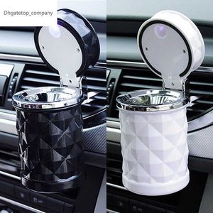 Nya biltillbehör Portable LED Light Car AshTray Universal Cigarette Cylinder Holder Car Styling