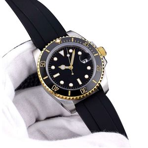 Mens Watches Automatic Mechanical Watch 40mm Rubber Strap Life Waterproof Automatic Winding Business Wristwatches Montres de luxe