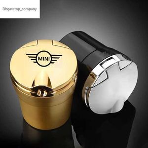 New Car Ashtray with LED Light Luxury Car Smokeless Cup Holder For Mini Cooper One S JCW R50 R53 R56 R55 F54 F55 F58 Car Accessories