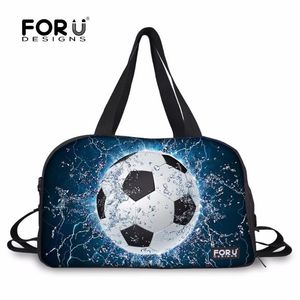 Torby na zewnątrz Forudesigns Bag na siłowni sport dla fitness 3D Football Printing Training Atletyc Yoga Mat Bolsa348T