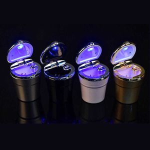New Car Ashtray with LED Light Luxury Car Smokeless Cup Holder For Mini Cooper One S JCW R50 R53 R56 R55 F54 F55 F58 Car Accessori284l