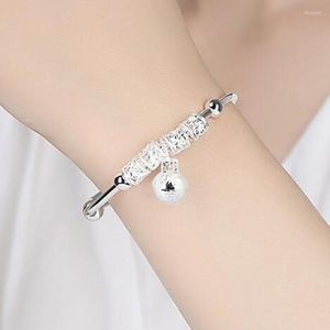 Bangle Women Women Women Bell Jewelry Silver Plated Charm Gift