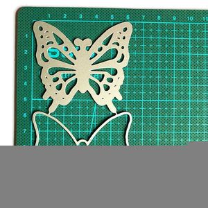 2-stufige Schmetterlings-Metall-Stanzformen, Fotoalbum-Dekorationszubehör, DIY-Handwerk für Tagebuch, Tagebuch