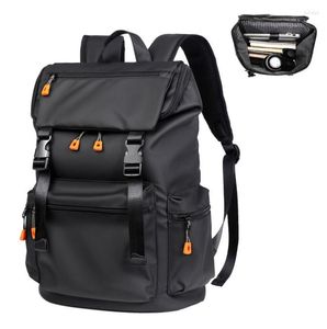 Rucksack Scione School USB -Ladung wasserdichte große Kapazität Herren -Reise Laptop Rucksäcke Oxford Rucksack für Männer K150