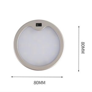 3W 21LEDS CABINET LIGHT Ultra-tunn hand svepsensor Puck Light DC12V Bedroom garderob