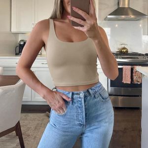 Men's Body Shapers Womens U Neck Stretchy Slim Fit Metallic Top Women's Double Lined Tank Sleeveless Crop Basic Lifter Waist Trainer