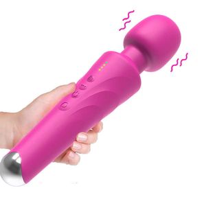 Предметы красоты 20 режим мощный дилдо вибратор Big AV Magic Wand Sexy Toys для женщины влагалищный клитор стимулятор массажер для взрослых продукт