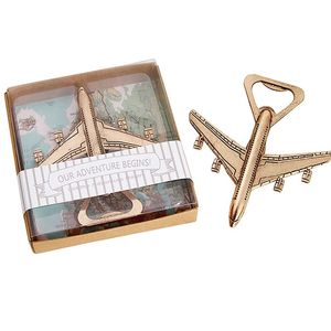 Rudder Airplane Bottle Openers with Gift Box for Baby Shower Party Favor Wedding Birthday Decorations RRA962
