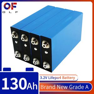 Rechargeabl 130Ah Lifepo4 Solar Battery 3.2V Lithium Iron Phosphate Cell DIY 12V 24V 48V For Boat Golf Cart RV Forklift Home