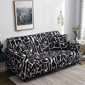 Stuhlhussen, moderner Druck, elastische Stretch-Sofa-Schonbezüge, All-Inclusive-Polyester-Kissen, Handtuch, 1/2/3/4-Sitzer