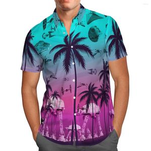 Men's Casual Shirts 2023 Summer Button Shirt Holiday Short-sleeve Animal 3D All Over Printed Beach Fashion Mens Lapel Colorful Hip Hop Tops
