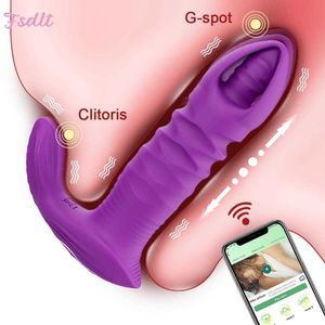 Компания красоты Butt Plug Vibrator Anal Wireless Bluetooth -приложение контролируемое тяга Dildo G Spot Clitoris стимулятор сексуальные игрушки для женщин